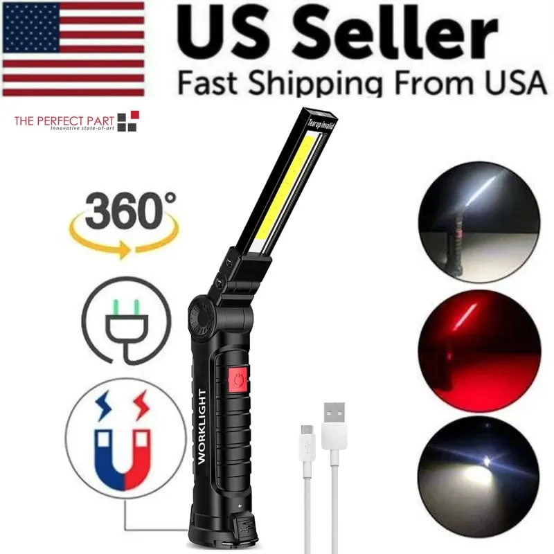 Rechargeable COB Work Light, Magnetic Base