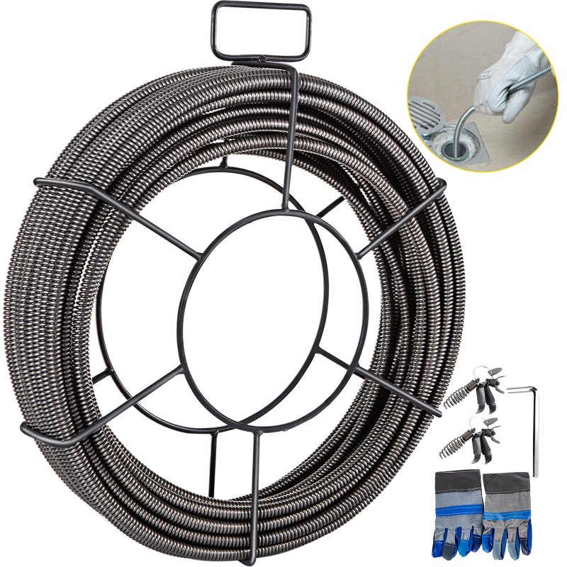 Drain Cleaning Cable 50ft x 1/2in