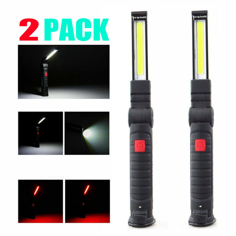 5-Mode Magnetic COB Work Light, 2-Pack